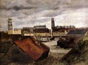 Corot Camille Dunkerque,les bassins de peche oil painting artist